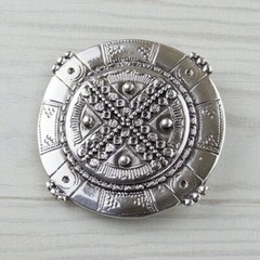 Shield knight Celtic medieval belt buckle silver buckle removable clasp