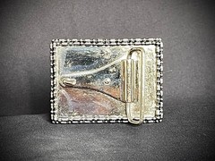 Hand Painted Pride Art Belt Buckle Abstract Expressionism OOAK Darren McNeese