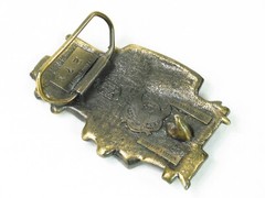 Vintage Railroad Caboose Belt Buckle Brass Train 1979 Chicago Limited Edition
