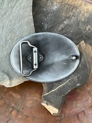 TURQUOISE CONCHO Cowboy WESTERN SILVER BELT CHRISTMAS GIFT BUCKLE Southwest