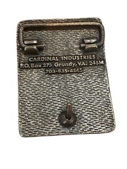 Set of Two Vintage 1978 1980 Exxon Brass Belt Buckles Made in USA
