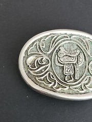 VINTAGE Avon Horse Saddle Western Belt Buckle 80s