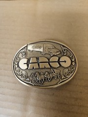 Vintage Express Inc Driver Brass Belt Buckle – Safety Quality Award *SEE PICS*