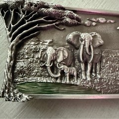 Jean&rsquo;s Friend Elephants VINTAGE Belt Buckle