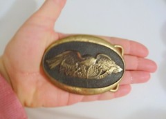 Vtg 1975 Registered Collection AI 397 Heritage Mint American Eagle Belt Buckle