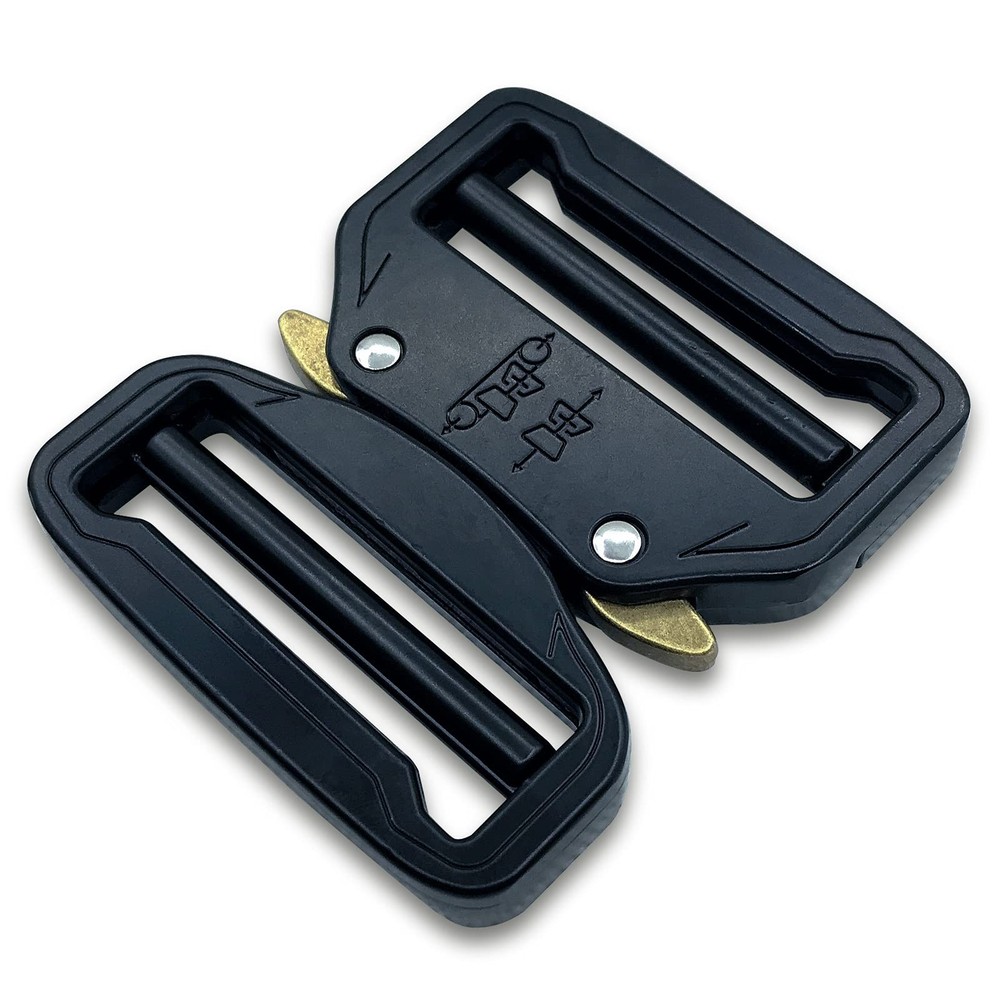 TXZWJZ Metal Buckle Dual Adjustable Tactical Belt 2inch(50mm), Black