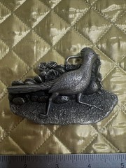 1980 Roadrunner Belt Buckle Bergamot Brass D-149 Made in USA