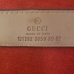 Gucci Interlocking G Belt Caleido Print GG Coated Buckle Canvas Size 50/125