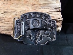 NEW Texas Western Belt Buckle, State Seal, 2 Lone Star Flags, & Long Horn Steer