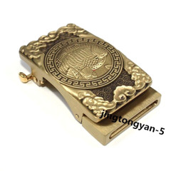 Solid Brass « Snake » Belt Buckle Automatic Belt Buckles Fits For 35mm Wide Belt