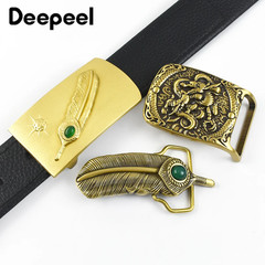 1Pc 39/40Mm Stainless Steel Pure Brass Belt Buckles for Men&rsquo;S 37-38Mm Strap DIY