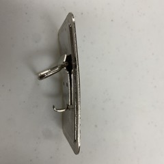 Vintage Peterbilt Semi-Truck Flat Nose Cabover Metal Belt Buckle 3 3/8&Prime; x 2 1/8&Prime;