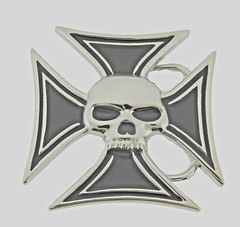 Skull Belt Buckle Chopper Skeleton Metal Halloween Costume Party Cosplay Men New