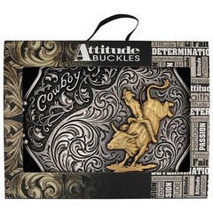Montana Silversmiths Cowboy Up Bull Rider Buckle