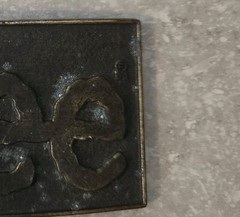 Vintage 1980s Lee Jeans Brass Belt Buckle