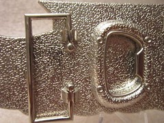 NEW POLISH BLACK TRUCKER GIRL CREST BELT BUCKLE BOTTLE OPENER 5.25 X 2 VIC-THOR1