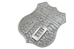 Men Silver Metal Belt Buckle CA State California 10 Freeway Bling Western Unisex