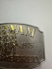 Remembering Our Vietnam Veterans Vintage Belt Buckle.