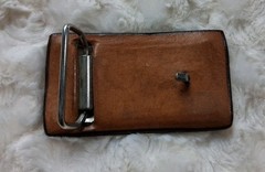 vintage NATIVE AMERICAN belt buckle TOOLED handcrafted WESTERN leather INDIAN