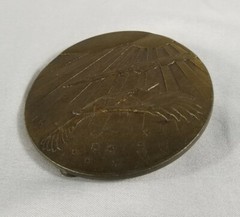 Bald Eagle Flying Into The Sunset Belt Buckle, Stars, Made In The U.S.A, Used