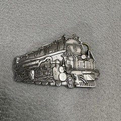 Union Pacific Belt Buckle Pewter Challenger X3985 Steam Train USA