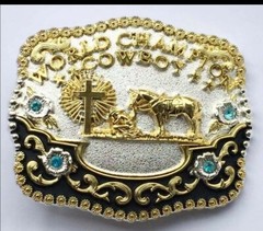 Praying Cowboy Horse Cross Faith Animal Rodeo Western Fashion Belt Buckle