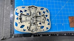 Openwork Iron Cross Medieval Religious Faith Symbol Gothic Biker Belt Buckle