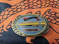 High Iron 1984 Diesel Locomotive Belt Buckle