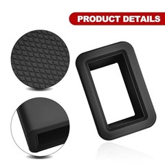 2-Pack Silicone Safety Belt Buckle Holder & Booster | Non-Slip Buckle Black