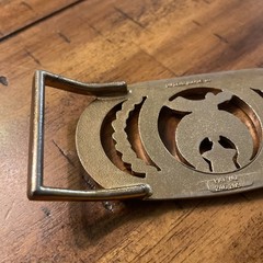 Vintage Shriners Masonic Belt Buckle Burrell Buckle Company