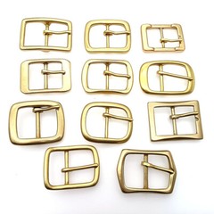 Quality Solid Brass Pin Buckle for Men Women Leathercraft DIY Belt 38/40mm gold