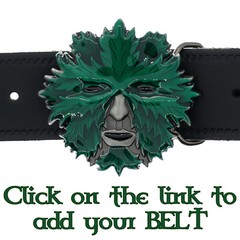 Green Man Belt Buckle Biker Celtic Spiritual Pagan Wicca Goth Woodland