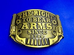 The Right to Bear Arms Since 1789 USA Gun Rights Commemorative Belt Buckle
