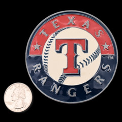 Texas Rangers MLB Major League Baseball Team Belt Buckle (New Old Stock)