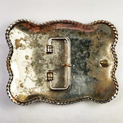 Western Engraved Blue Norther Dancers Canada Ornamental Cowboy Belt Buckle