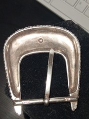 NOS WESTERN RANGER BELT BUCKLE SILVER IN COLOR Fit 1.5&Prime; Belt
