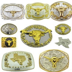 Bull Rider Riding Ox Western Mens Cowboy Metal Belt Buckles Vintage Texas Rodeo