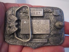 1998 NASCAR 50TH ANNIVERSARY BELT BUCKLE – #4037 – TUB CR