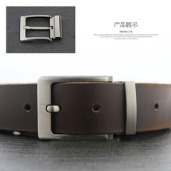 1PCS Silver Gray Quality Pin Buckle for Mens Belt #94155
