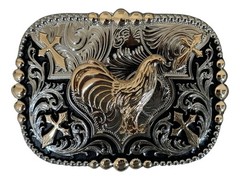 Mexican Rooster Chicken Charro Cowboy Belt Buckle Hebilla Vaquera Made In Mexico