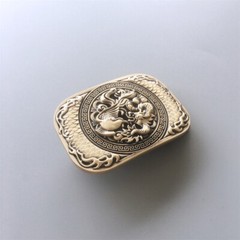 Dragon Rectangle Solid Brass Belt Buckle Gurtelschnalle Boucle de Ceinture