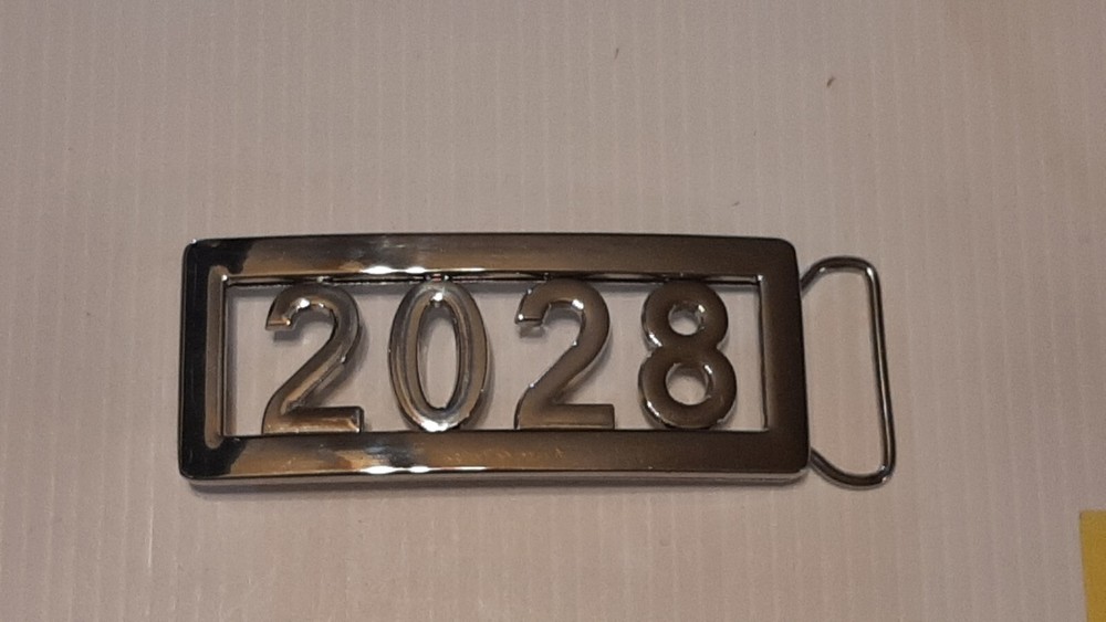 (CLASS OF) 2028 CUSTOM Belt Buckle-Put ANY LETTERS &/OR NUMBERS on Buckle