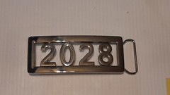 (CLASS OF) 2028 CUSTOM Belt Buckle-Put ANY LETTERS &/OR NUMBERS on Buckle
