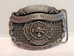 Professional Firefighters America&rsquo;s Heroes Masterpiece Collection Metal Buckle