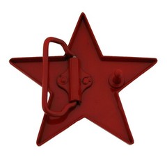 Love Red Color Star Belt Buckle Metal Plain Finished Punk Rock Men Women New