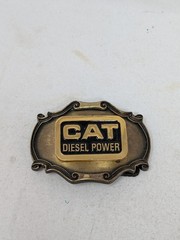 CAT Diesel Power belt buckle 1980 USA Excellent Condition Raintree