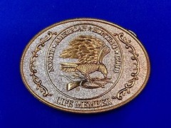 North American Hunting Club Life Member 2-Tone Belt Buckle, Perfect Gift Idea!