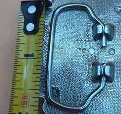 Black & Silver Two-Tone Belt Buckle Etched/Layered Design