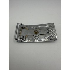 Vintage Silver & Gold Belt Buckle w/ Stagecoach