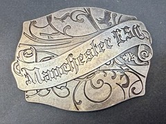 Manchester ESC Clothing Company Vintage Silver Color Belt Buckle